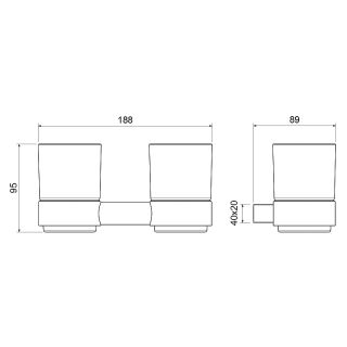 Стаканы Timo Luiro 18534/17 золото матовое